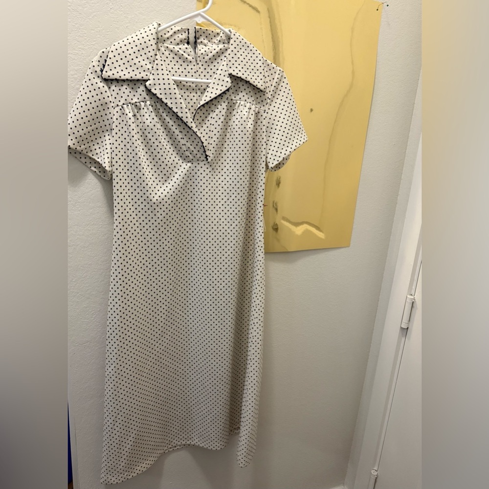 Vintage Handmade Polka Dot Women's Dress, never worn from vintage store